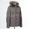 Khaki Lightweight Goose Down Jacket Fur Hood Down Jacket S / M / L / XL / XXL photo-1