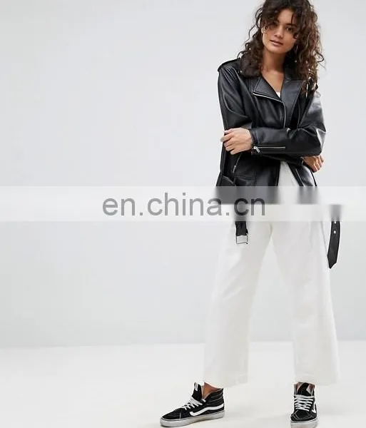 Women Popular Designs Custom pu Leather Jackets photo-2