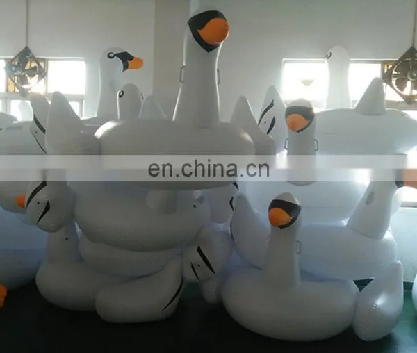 Custom Animal Water PVC Inflatable Floating Swan Toys For Swimming Pool photo-6