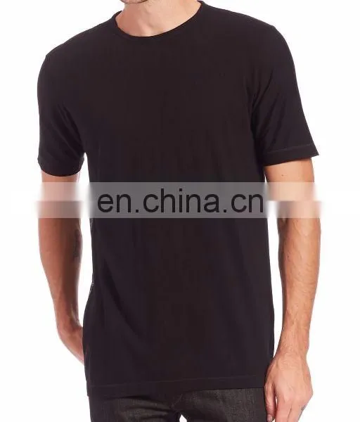 Plain o Neck Loose Fitted t Shirt Short Sleeve T-shirt Hood T-shirts photo-3