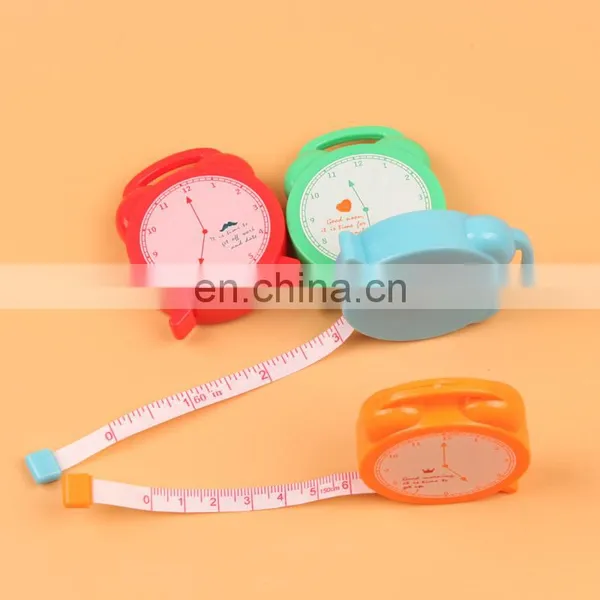 150cm 60 Inch Push Button Round Case Soft Retractable Plastic Tape Measure photo-5