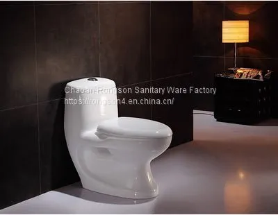 Chinese Manufacturer Wholesale Ceramic Elegant One Piece Siphonic Toilet With High Quality Soft Closed Seat Cover photo-5