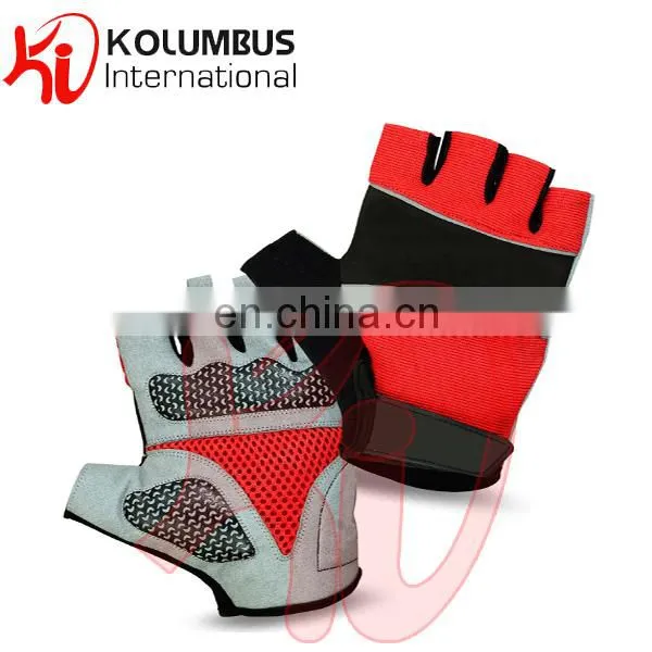 Men Cycling Gloves Finger Less Half Finger Bike Bicycle Sports Gel Padded Kolumbus Racing Cycling Gloves Black Red Blue