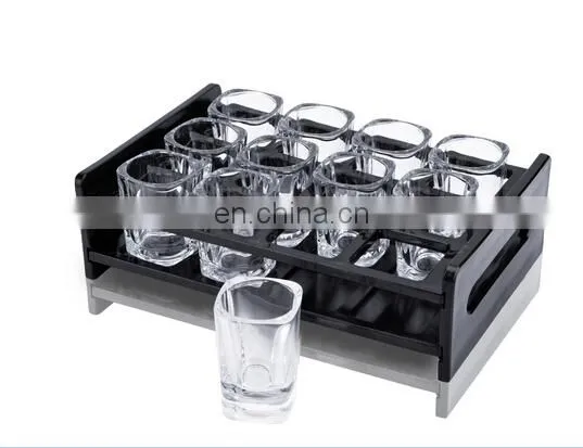 Customized Acrylic Wine Glass Holder Plate With Round Hole for KTV photo-4