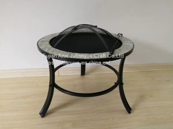 Upgraded] FEMOR Large 3 in 1 Fire Pit With BBQ Grill Shelf,Outdoor Metal Brazier Square Table Firepit Garden Patio Heater/BBQ/Ice Pit With Waterproof Cover (Fire Pit & Grill) photo-3