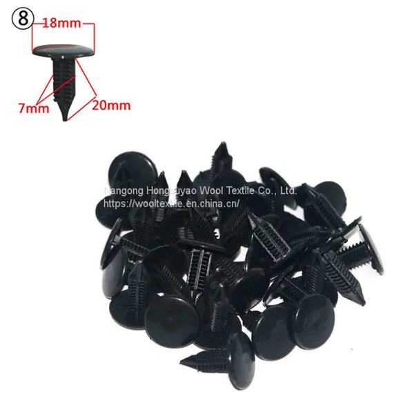 17mm-24.5mm Head Diameter Golden Push-type Fastener Plastic Auto Card Buckle photo-2