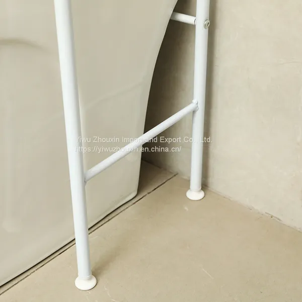 Punch-free White Three-layer Toilet Racks Toilet Storage Racks photo-5