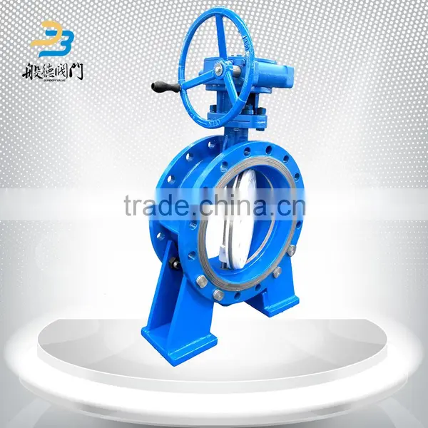 High Performance 10 Inch Flange Connection Worn Gear Operated Metal Hard Sealing Butterfly Valve photo-5