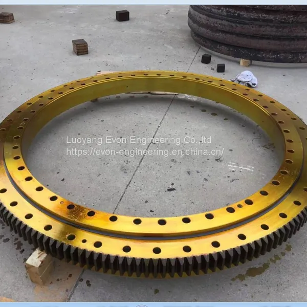 Marine Winch Cable Laying Rotation Parts Single Row Ball External Gear Slewing Bearing