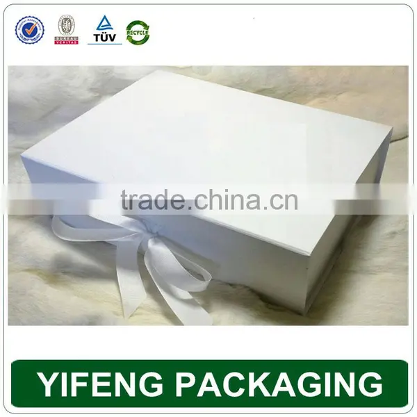 Logo Printed Custom Cheap Cardboard Box With Ribbon for Packaging photo-5