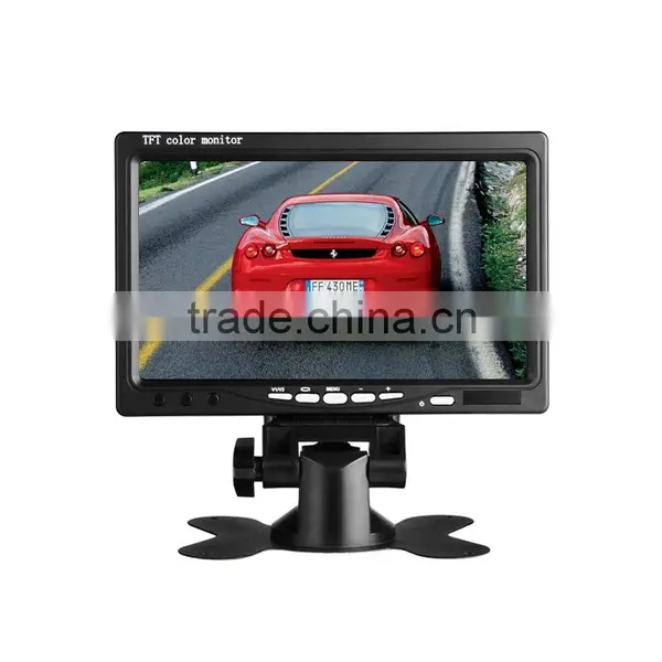 Digital Screen 7inch LCD Monitor With AV Input 2CH Video Color Monitor For Reverse Car Parking photo-2
