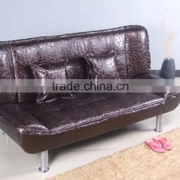 Modern Promotion Cheap Folding Leather Futon Sofa Bed photo-4