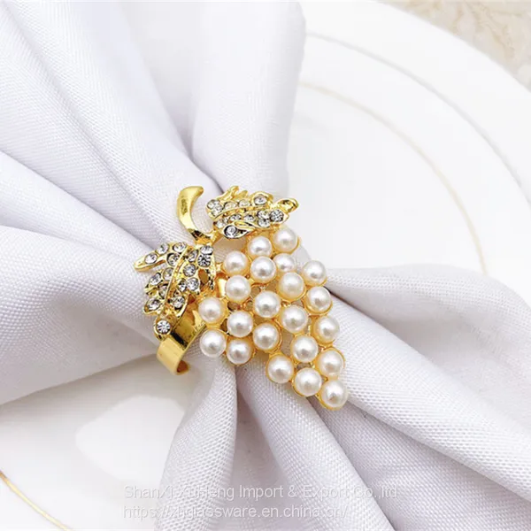 Grape Metal Napkin Ring Serviette Buckle Holder Wedding Party Banquet Decor photo-4