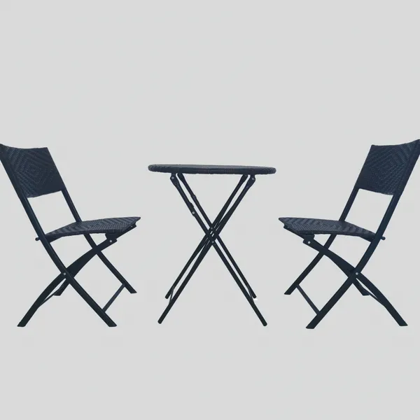 Factory Wholesale Cheap Handwoven Rattan Folding Table for Event Light Weight 25lbs Bearing Portable Folding Table