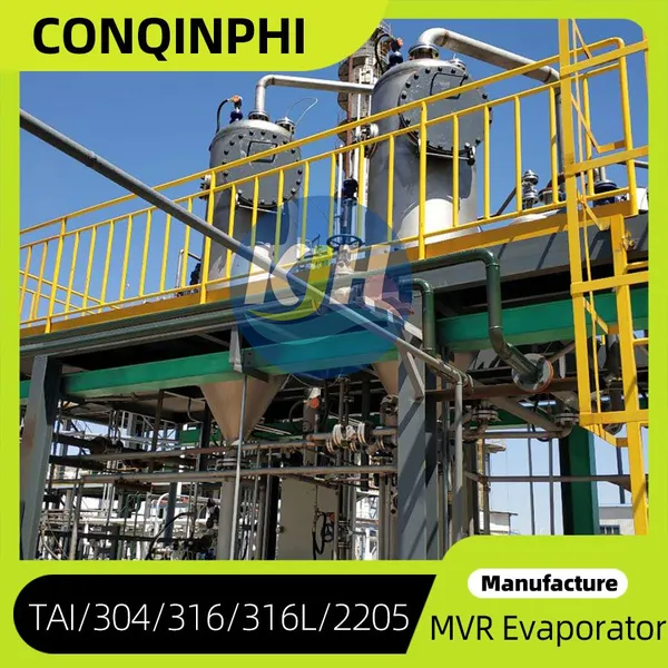 Skid-mounted Evaporator 220V 50Hz With Automatic Feed Pump, 304 SS, Evaporation Area 10m², CE Compliant photo-2