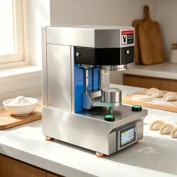Stainless Steel Har Gow Wrapper Machine QD-HX200 50-90mm Automatic Round Dumpling Skin Press for Restaurant