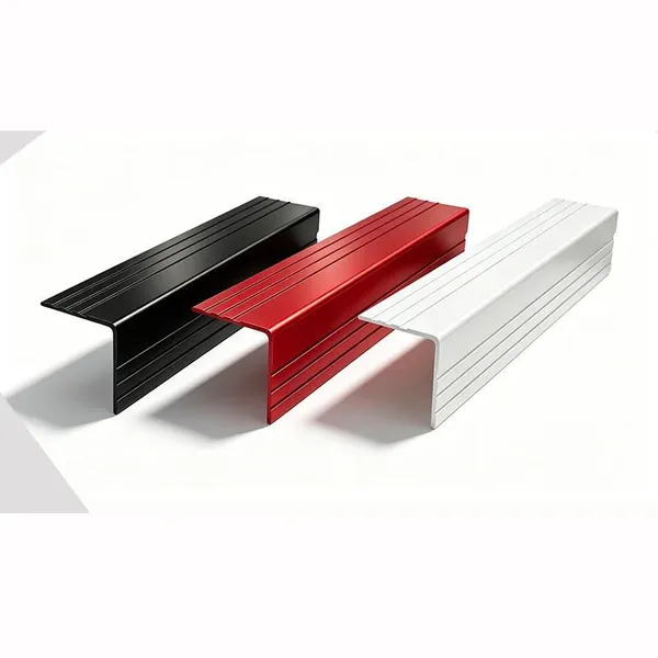 Aluminum Alloy L-Shaped Edging Strip Bumper Strip 7-Shaped Corner Guard Decorative Trim 90-Degree Corner Profile for Wooden