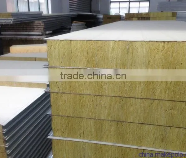 z Lock/t&g/pu Edged Rock Wool Sandwich Panel photo-3