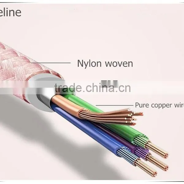 Double Sided Android Plastic Nylon Data Cable for MOTO /G/X/E photo-4