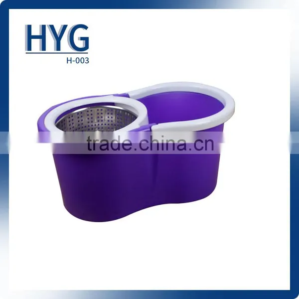 Microfiber Spining Magic Spin Mop With Bucket 2heads Rotating 360 Easy Floor Mop photo-3