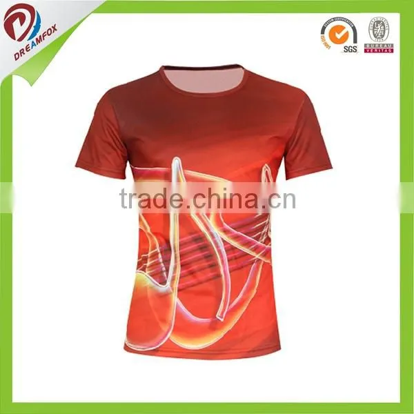 2015 Wholesale 100% Polyester Cheap Plain Custom T-shirt Men photo-4