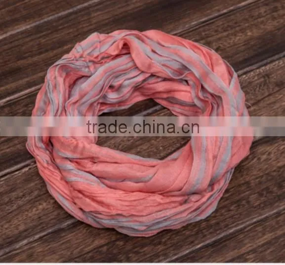Trend All-match Dubai Muslim Man Women Neck Warmer Real Silk Solid Infinity Scarf photo-5