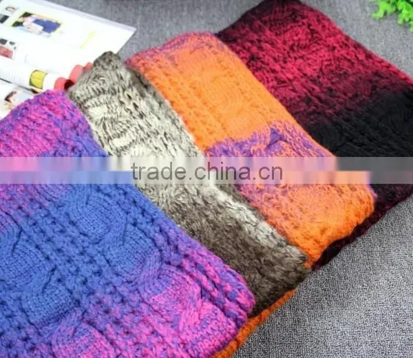 2014 Winter Latest Fashion Warm Unisex Man Women Fitted Space Dye Long Knit Scarf photo-5