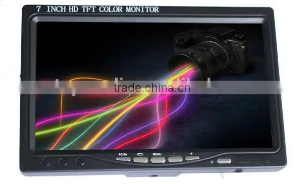 7inch HDMI/VGA/AVmonitor for car pc, camera, basic model