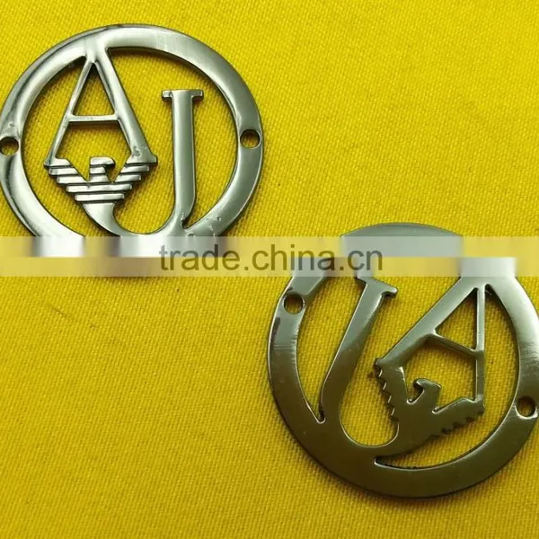 25mm Sew-on Logo Metal Badges For Jeans Clothes -- MZ6080 photo-4