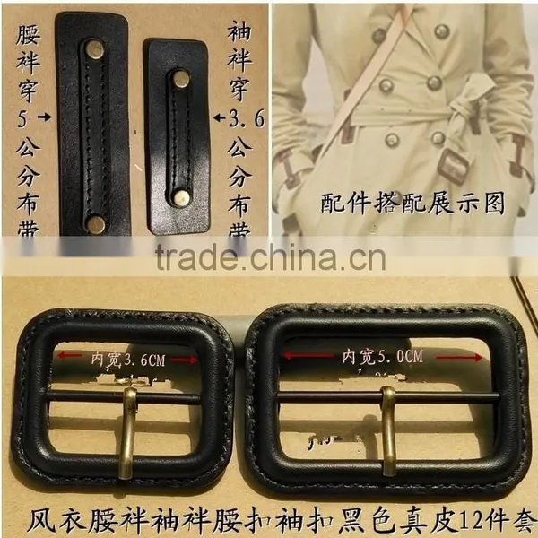 100% Genuine Cow Leather Covered Buckles photo-2