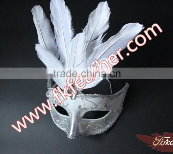 Wholesale Party Mask Masquerade Mask Goose Feather Mask For Carnival photo-3