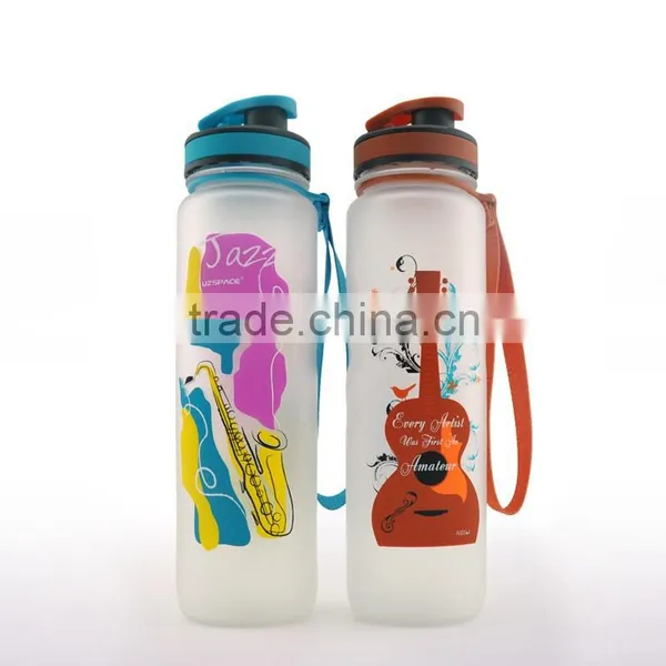 Silicone Body+ PP Cover,Silicone Material and Water Bottles Drinkware Type Plastic Drinking Bottle