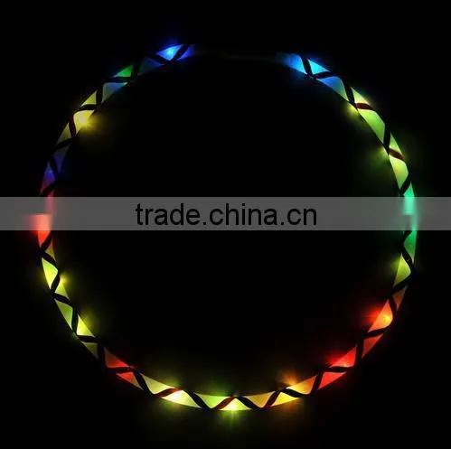 Led hula hoop flexible spring fitness hula