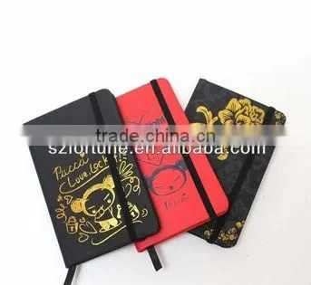 Hardcover PU Leather Notebook,hot Stamping Gold Logo Smooth photo-2