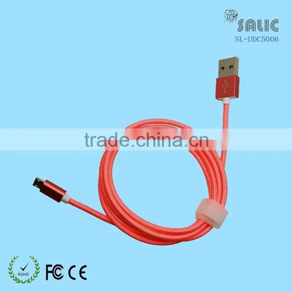 Aluminium Alloy Braided Nylon Braided Protected Cable for Micro Usb photo-3