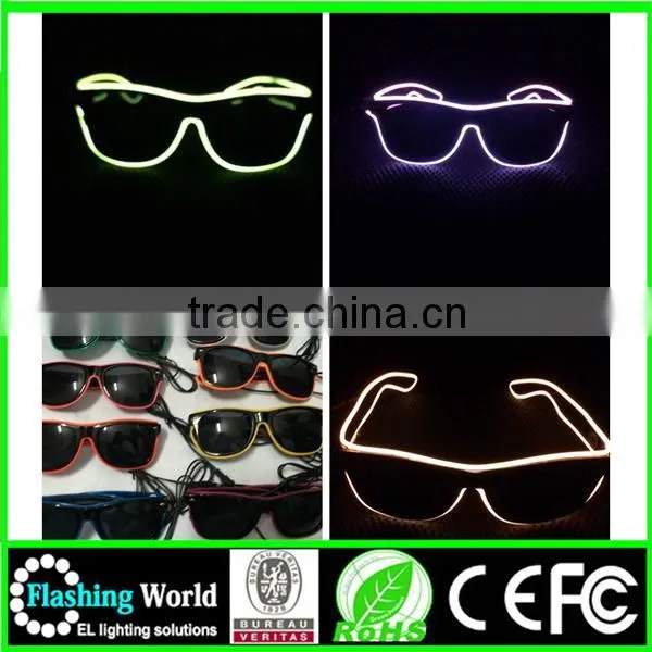Hot Selling New Cool Led Light up Shutter Shaped Glasses photo-6