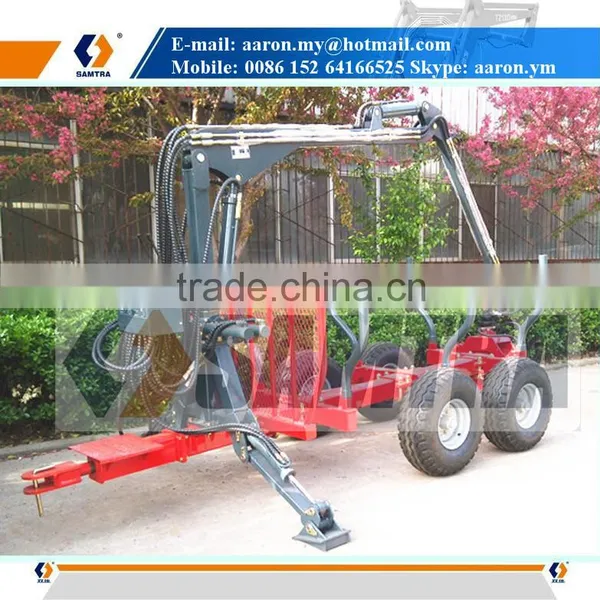 Log Trailers With Grapple, Hydraulic Log Crane photo-4