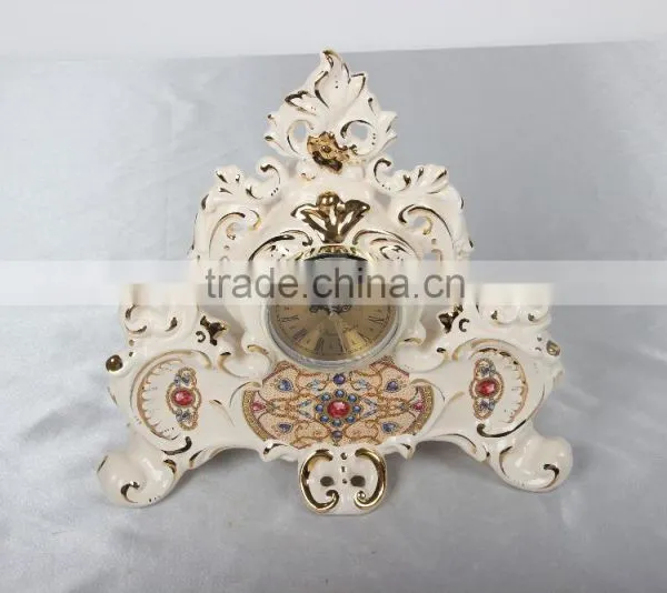 Porcelain Decorative Classic Luxury Desk Clock photo-3