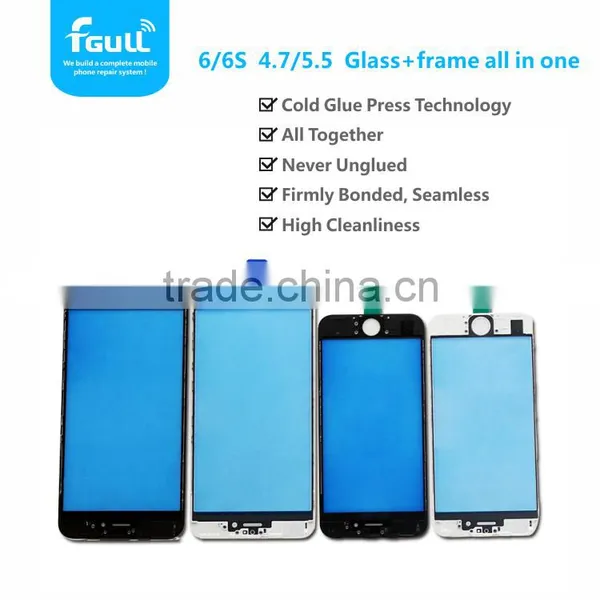 Best Quality Cold Press Glue Frame + Outer Glass Touch Screen Assembly For IPhone 6S Plus Repair Part photo-2