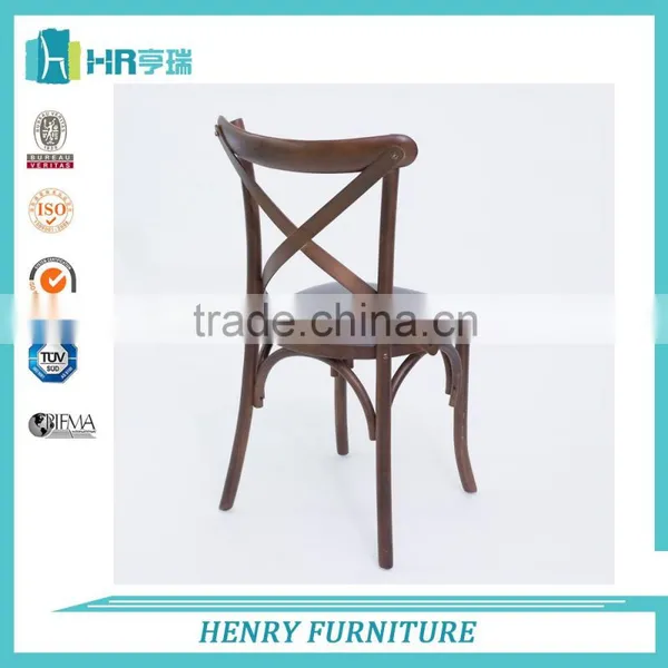 Solid Bentwood Dining Cross Back Chair photo-3