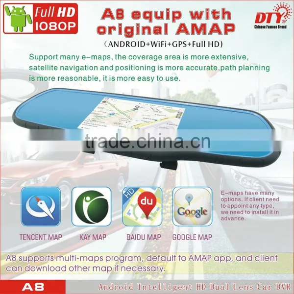 DTY Car Wireless Reversing Camera With Rearview Mirror,1080p Full hd Car DvrA8 photo-6