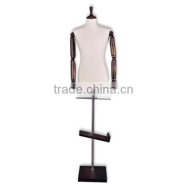 Wholesale Quality Adjustable Fabric Half Body Mannequin Torso photo-3