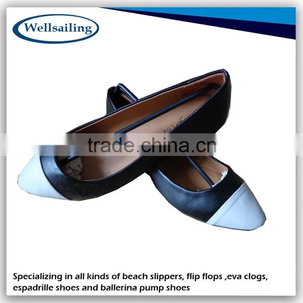 2015 Cheapest Product Leather Flat Shoes Ballerina photo-4