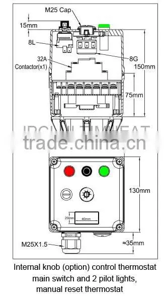 Type 9SWM, Extra Short Immersion Heater , Coiled Heating Elements Dia. 8 mm photo-6