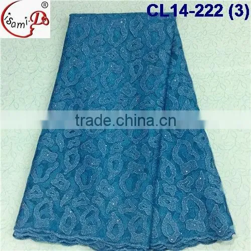 CL14-222 African Style French Lace Fabric Market in China, Multi-color Net Tulle Lace Fabric photo-4