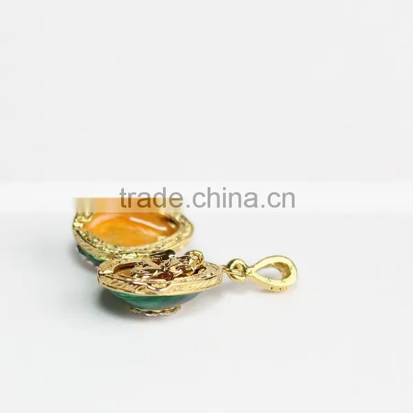 Hot Selling Metal Enamel Flower Openable Pendant photo-3