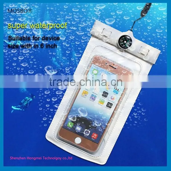 2016 New Design Available Eco-friendly Pvc Mobile Phone Waterproof Bag