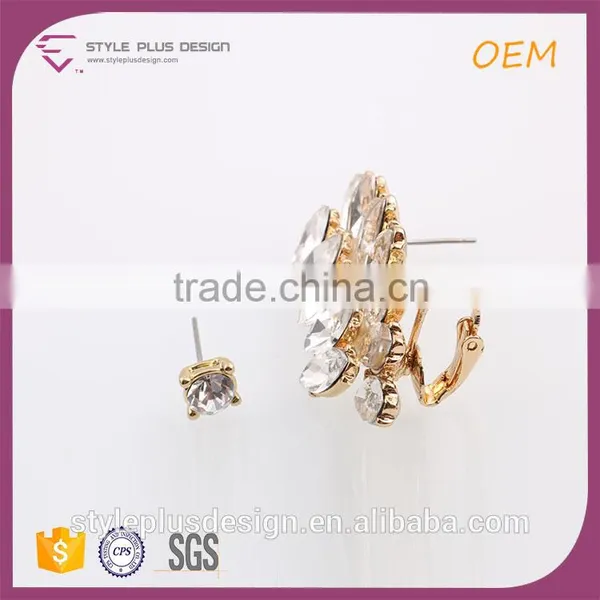 E74860I02 Hanging Cross From New Style Animal Earrings Brass Jewelry For Women photo-2