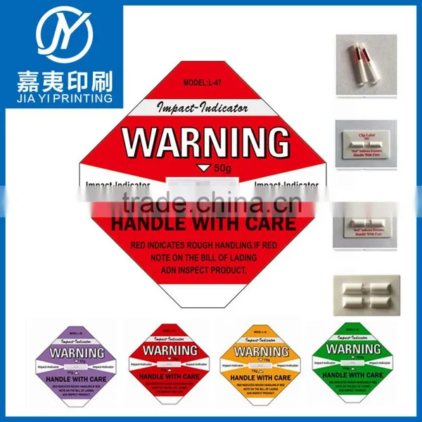 2015 Shockwatch Label Impact Indicator Shipping Label Monitoring Shock Label photo-3