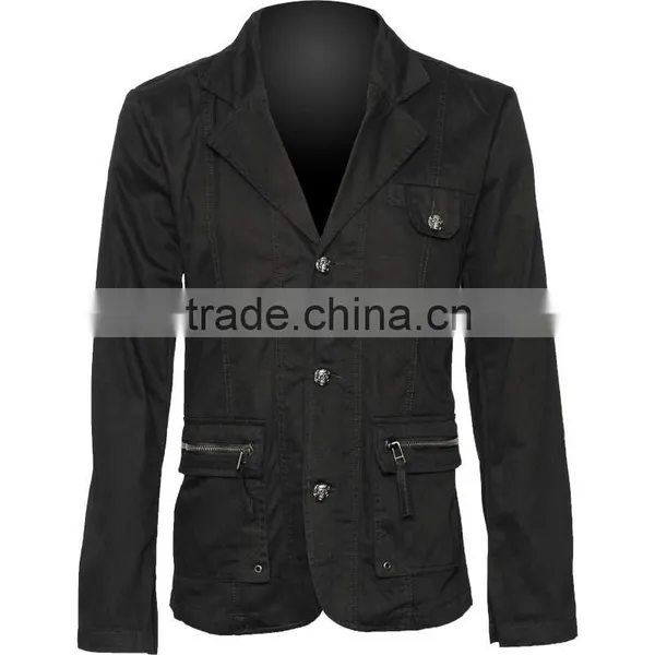 Jacket With Skull Buttons and Removable Hood photo-2